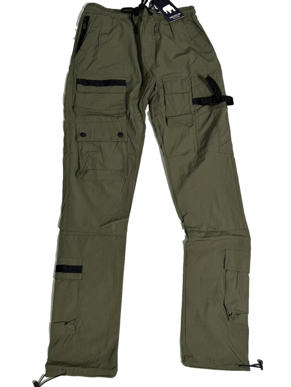 American Stitch Tactical Nylon Jogger Olive Green Lightweight Mens L (29X34) NWT